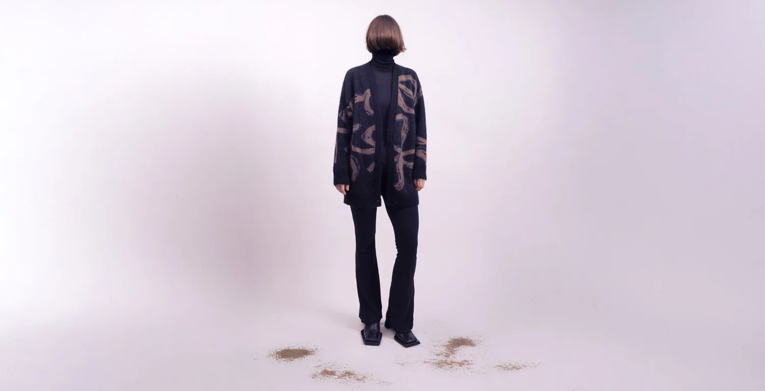 aws twentyfourseven 247 strick mode strickjacke cardigan mohair merino schweiz basel laufmeter mode nachhaltig