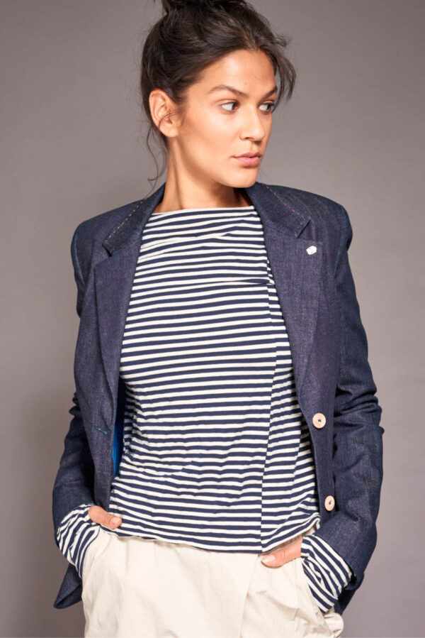 The Blue Suit Langarmshirt Carly nachhaltiges Modedesign Laufmeter Onlinestore