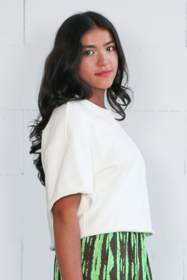 Sabine Portenier Open Cut Shirt Wide Trousers Laufmeter Onlineshop