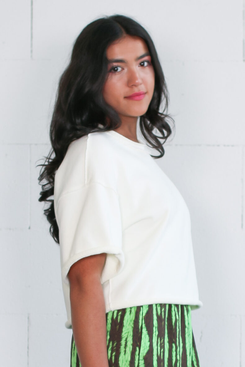 Sabine Portenier Open Cut Shirt Wide Trousers Laufmeter Onlineshop