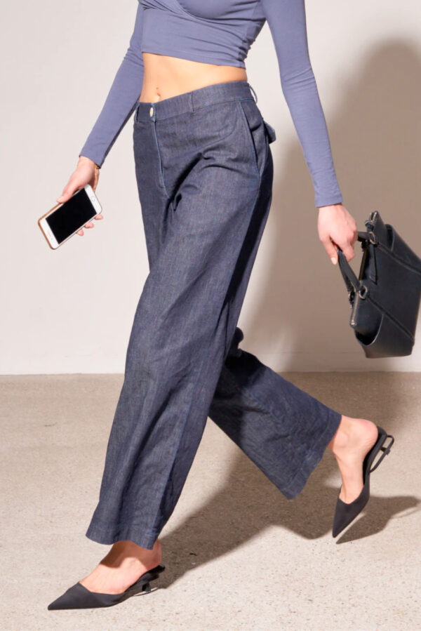 The Blue Suit Hose Pants Ann Bio Denim Laufmeter Schweizer Mode