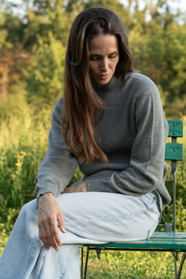 Tabitha Wermuth laufmeter nachhaltige Mode Pullover