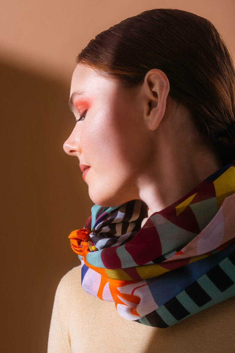 Nathalie pellon laufmeter schweizer mode foulard