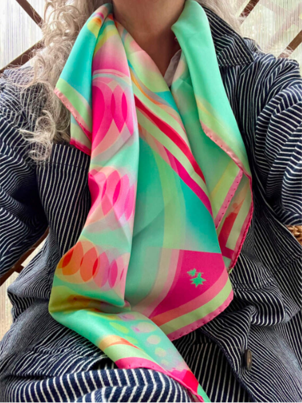 Elisabeth schwarzenbeck foulard Tuch schal laufmeter mode schweiz