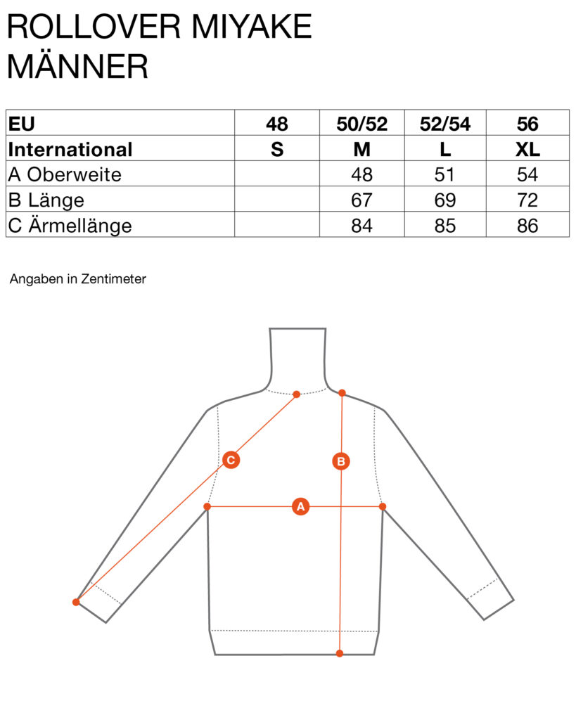 mono strick rollkragen pullover maenner miyake laufmeter