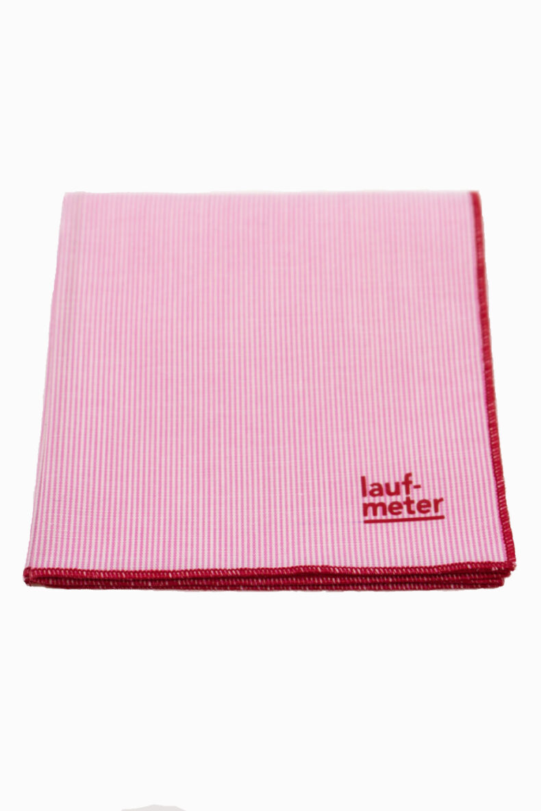 laufmeter taschentuch nastuch framboise baumwolle recycling schweiz mode nachhaltig