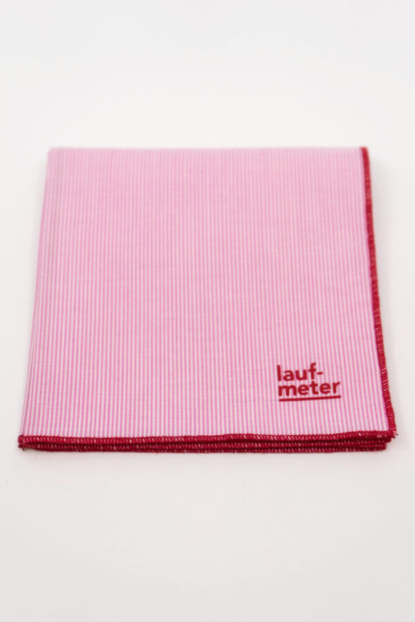 laufmeter taschentuch nastuch framboise baumwolle recycling schweiz mode nachhaltig
