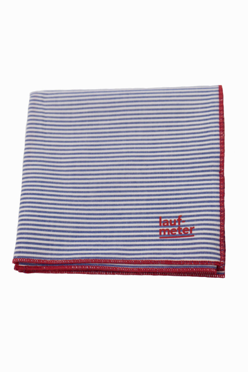 laufmeter taschentuch nastuch marine baumwolle recycling nachhaltig mode schweiz