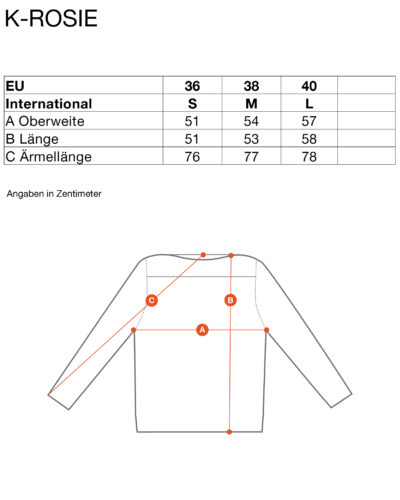 groessen mono k-rosie pullover laufmeter