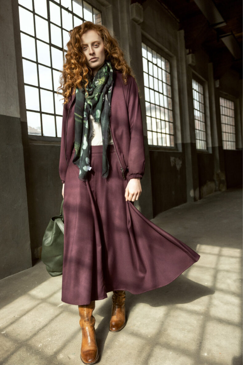 kleinbasel tanja klein basel jupe avena bordeaux laufmeter