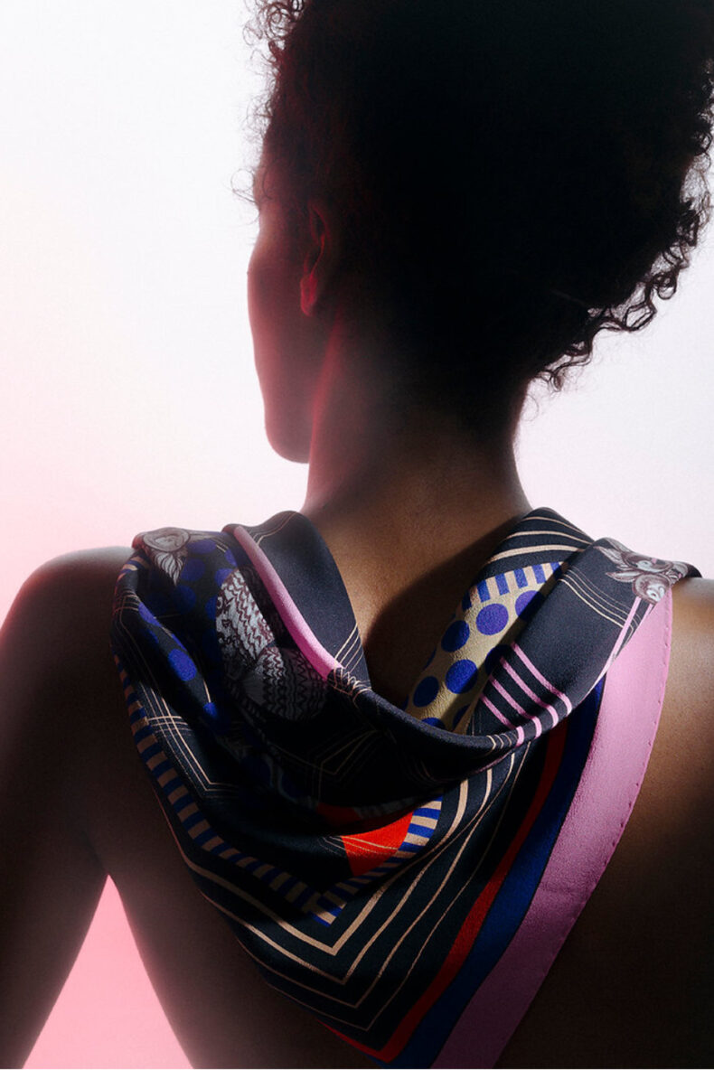 nathalie pellon carre nuit blanche seide laufmeter schweiz foulard