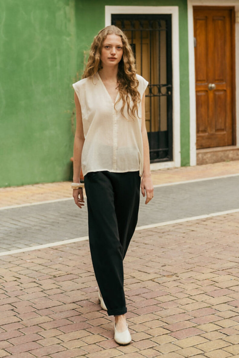 elfe11 kathrin wegmann ballon hose weit medial schwarz laufmeter schweiz nachhaltig mode