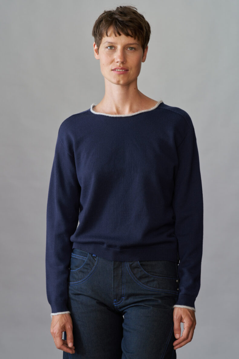 mono basel shibui rundhals strick pullover merino schweiz laufmeter